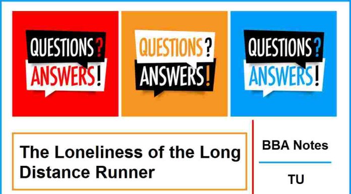 The Loneliness of the Long Distance Runner (QnA)